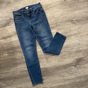 J. Crew Medium Wash Soft Skinny Ankle Jeans with Stretch Size 26